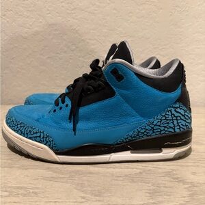Mens authentic Jordan 3s powder blue